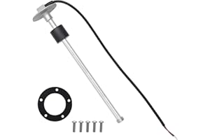 Geloo 10" Marine Fuel Sending Units 240-33 ohms Boat Fuel Lever Sending Unit Fuel Gas Tank Level Sender Marine Fuel Level Gauge Sensor (250mm) for Fuel Gauge & Water Lever Gauge Water Tank Sender