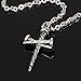 Men's 316L Stainless Steel Nail Cross Pendant Necklace 21.7inch