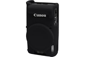 Easy Hood Camera Case for Canon ELPH 360/IXUS 285 HS/IXY 650 Camera,Black | With Removable Lens Cover,Soft Silicone Protective Case,Anti-Scratch,Dustproof,Shockproof,Enhanced Grip,Camera Accessories