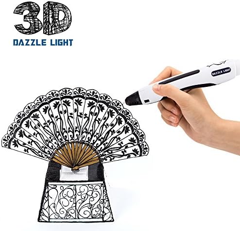 3D doodle Pen, and 2 Free 1.75 mm PLA Material Filaments Refills Set, Newest 3D drawing pen, USB or External Power Available, Arts And Crafts for Kids,Portable for 3D printing pen
