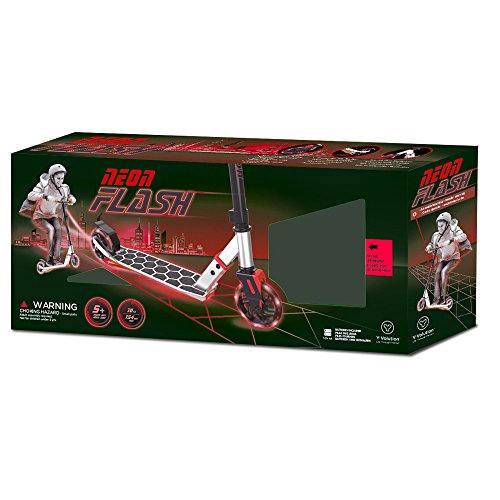 Neon Flash Scooter, Red, One Size - Thumbnail 3