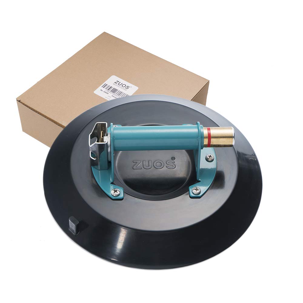 Photo 1 of ZUOS 12" Heavy Duty Vacuum Suction Cup for Granite & Glass Lifting, Glass Suction Cup Vacuum Lifter with Metal Handle and Brass Pump,900lbs Load Capacity (12-Mental)