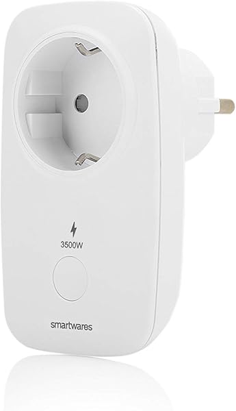 Smartwares Smart Home Pro Funk Steckdose mit Energiemessfunktion Wei steuerbar via Smart Home Pro Fernbedienung Alexa kompatibel App steuerbar via Basisstation
