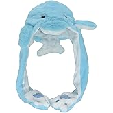 JOYHY Kids Adults Plush Hat Ear Moving Ear Flap Hat with Paw