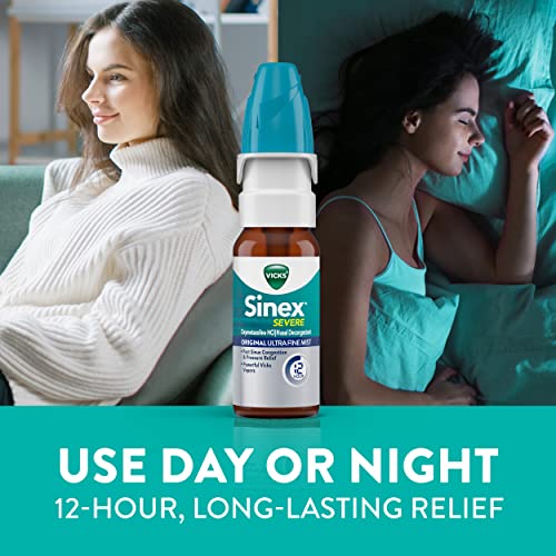 Vicks Sinex SEVERE Nasal Spray, Original Ultra Fine Mist, Decongestant