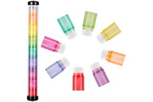 Yoseng 8 Pcs Finger Ink Soft Bristle Blending Brushes Daubers for Painting, Drawing, Card Making - Color Coded Handles Blende