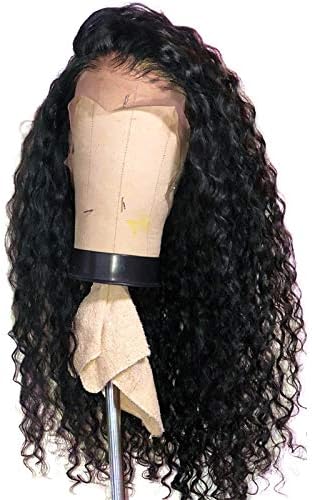 RIKA HAIR Loose Curly Wigs For Black Women 150% Density Brazilian Pre Plucked Lace Front Human Hair Wigs Deep Wave Lace Wigs With Baby Hair 16 inch