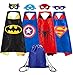 Supreal Supply Company Superhero Dress up Costumes Kids Cartoon Capes Set with Masks for Party Boys Birthday 4PCS with a Bag (BoysCostumes4PCS-Bag)