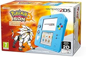 Nintendo 2DS - Consola, Color Azul + Pok&eacute;mon Sol (Preinstalado)