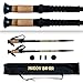 Muddy Bear Ultra Lightweight Collapsible Trekking Poles with Cork Grip - Hiking Sticks - Stronger Than Carbon Fiber - Best Hiking Poles - Adjustable Hiking Stick for Men and Women (Jet Black)