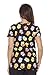 217V-11-M Dreamcrest Women's Scrub Tops / Holiday Scrubs / Nursing Scrubs; Neon Owl; Medium