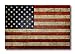 Magnet Me Up: Weathered American Flag Car Magnet Decal - 4x6 Inch - Red, White, Blue - Heavy-Duty Automotive Old Glory Magnet for Car, Truck, SUV - Crafted in USA - Ideal for Any Magnetic Surface