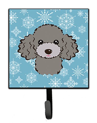 Caroline's Treasures BB1693SH4 Snowflake Silver Gray Poodle Leash or Key Holder…