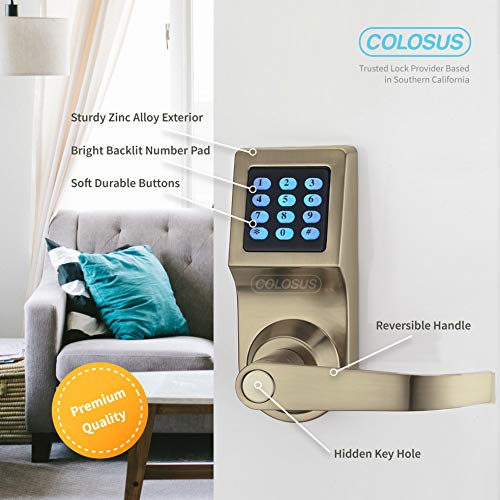 Colosus NDL302 Keyless Electronic Trusted Digital Smart Door Lock, Keypad – Smartcode Security, Grant & Control Access… - Image 3