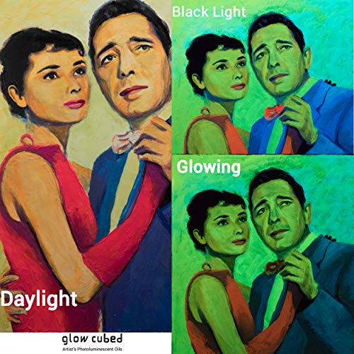 Glow Cubed Glow in The Dark Artist Professional Oil