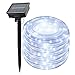 SIMPZIA 100 LED 30 ft Solar Rope Lights Waterproof IP55 Solar String Lights with 1800mRh Battery For Yard,Garden,Pool,Patio,Deck,Fence,Landscape