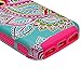 iPhone 5C Case,iphone5C Case,Kmall(TM) for iPhone 5C 2in1 High Impact Hybrid Dual Layer Case Heavy Duty Case Full-body Matte Rugged Armor Cover Case with Totem Tribe Floral Pattern (Hot Pink)
