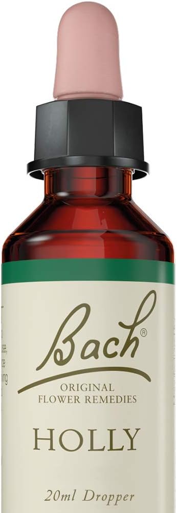 Bach Original Flower Remedies (Holly) Stand Your Ground, Goodwill Towards Others, Emotional Wellness, Natural Flower Essence, 20ml