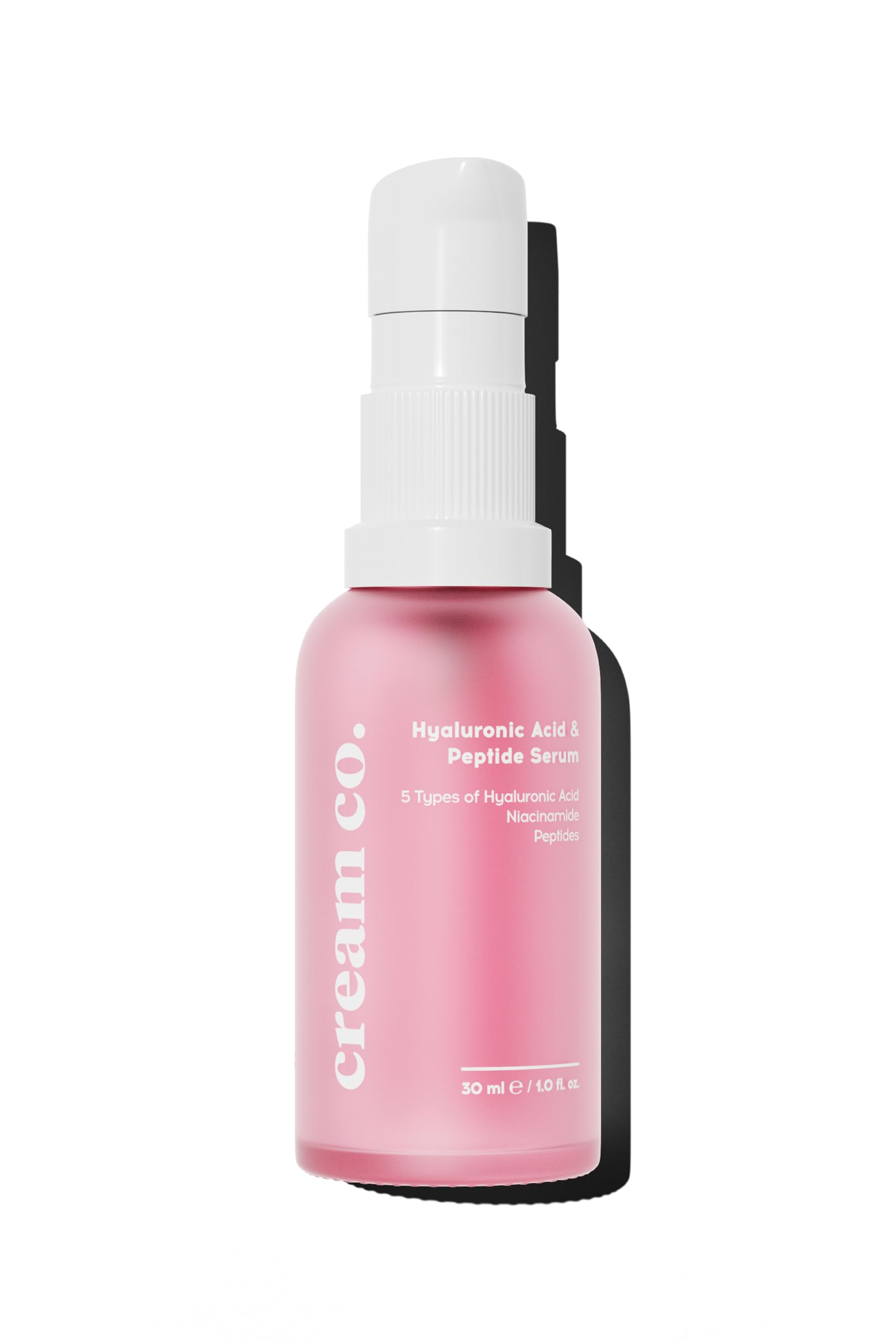 cream co. 30ml Peptide, Hyaluronic Acid Face for All Skin Types, Niacinamide, Anti Aging for Face, Vegan, Balances Oil, Revitalizes