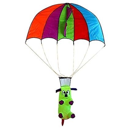 Dessin Animé Chiot Les Enfants Cerf Volant Parachute Cerf