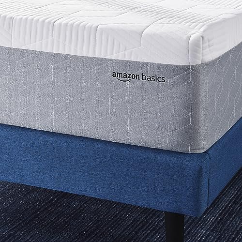 Amazon Basics Cooling Infused Gel Memory Foam Mattress, MediumFirm