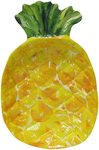 Tropix Large Pineapple Platter One Size Yellow