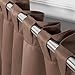 Best Home Fashion Thermal Insulated Blackout Curtains - Back Tab/ Rod Pocket - Chocolate - 52