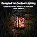 Walensee Solar Lantern Lights Dancing Flame Waterproof Outdoor Hanging Lanterns Solar Powered Umbrella LED Night Light Dusk to Dawn Auto On/Off Landscape Decorative for Garden Patio Yard Path 2 Pack
