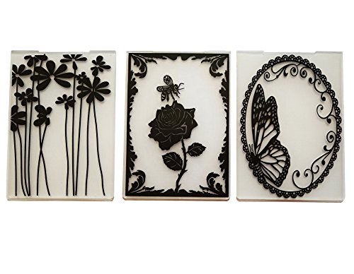 New Arrival Plastic Embossing Folder Scrapbook DIY Paper Cutting Dies Scrapbooking 3 Pcs