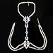 DOTASI Body Dress Necklace Retro Chain Colorful Crystal Women Body Chain Jewelry Necklace