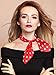 SATINIOR 1950s Chiffon Square Scarf and Neck Scarf - Handkerchief and Hair Tie for Women