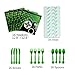 WERNNSAI Video Game Party Tableware Set - Game Theme Party Supplies for Boys Game Players Geeks Includes Cutlery Bag Table Cover Plates Cups Napkins Straws Utensils Serves 16 Guests 146 PCS