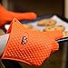 Heat Resistant Silicone BBQ Oven and Grill Gloves with 444 Page Grilling Recipes Ebook