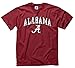 Campus Colors NCAA Adult Gameday Cotton T-Shirt - Premium Quality - Semi-Fitted Style - Officially Licensed Product (Alabama Crimson Tide - Crimson, X-Large)