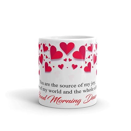 Buy Generic Good Morning Dear Printed Tea Coffee Mug 330ml Gift