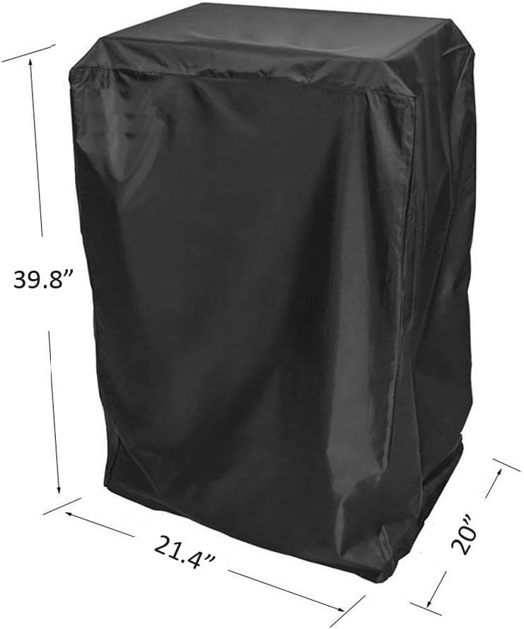 BBQ funland Grill Cover for Masterbuilt 30" propane smokers and others, Black