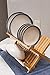 Collapsible Bamboo Drying Dish Rack - 2 Tier Level Folding Dish Rack for Counter Top - Quick Dry - Wooden Wood Dish Drainer - Kitchen Drying Utensils & Dishes - Plates Bowls - Easy Clean - Foldable