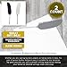 Feather Ballpoint Pens - 2-Count Feather Calligraphy Pens, Quill Luxury Pens for Writing, Signatures, Executive Desk Pens, 0.7mm Fine Tip, Black and White, 9.45 Inches in Length