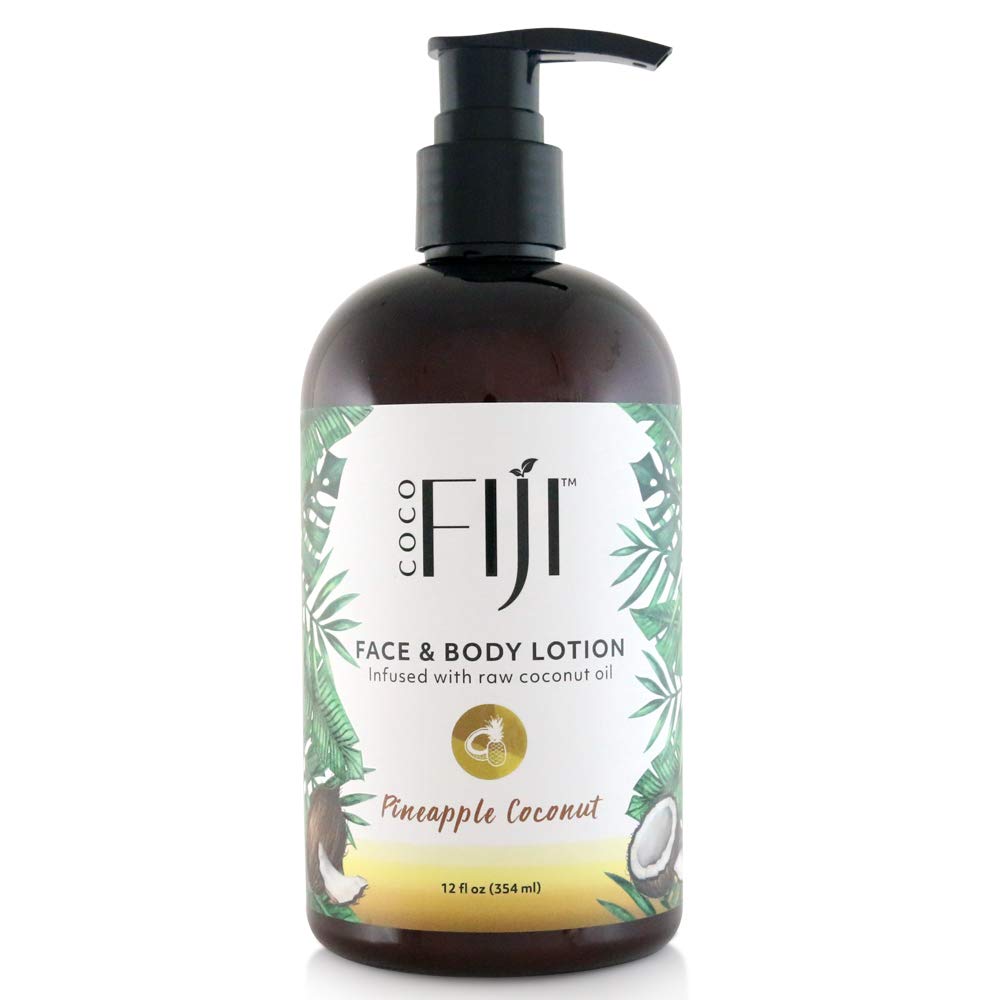 Coco Fiji, Coconut Oil Infused Face & Body Lotion, Pineapple Coconut