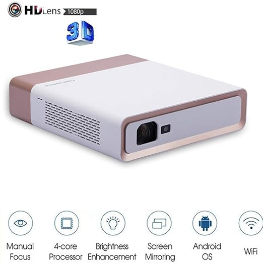 Proyector de vídeo 3D, 800 LM luminosa LED fuente de ...