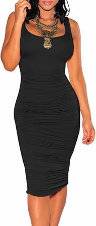 ruched bodycon dress midi