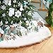 LITTLEGRASS 30/36/48/60in Christmas Tree Skirt White Faux Fur Luxury Soft Snow Tree Skirts for Xmas Holiday Decorations Pet Favors (White, 30