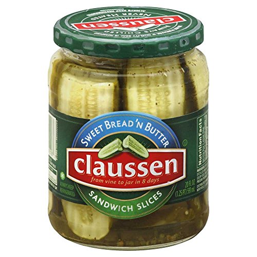 Claussen Sweet Bread and Butter Sandwich Slices Pickle, 20 Ounce 12