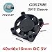 Gdstime 40mm X 40mm X 10mm Small 5v Dc Brushless Cooling Fan