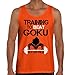 Training to Beat Goku Super Nerdy Ninja Tank Top Orange