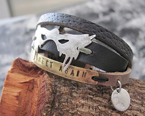 Lexa, Clexa 100, Commander Lexa, The 100, Lexa 100, Clexa, May we meet again, The 100 tv show, Cuff Leather Bracelet,Hammered Metal Bracelet