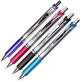 Pentel EnerGize Deluxe Retractable 0.5 mm Automatic Mechanical Pencil Latex Rubber Grip (Pack of 4 Color)
