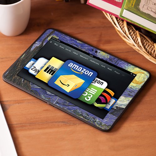 Kindle Fire HD 8.9" Skin Kit/Decal - Starry Night - Vincent Van Gogh