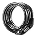 Etronic Bike Lock M4, Cable Lock 4 Feet Long Coiled Security Combo Combination Lock Bicycle Lock