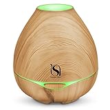 Natalie Styx Ultrasonic Essential Oil Diffuser Aroma Diffuser Humidifier with Color Light Auto Shut Off for Home Office 300ML